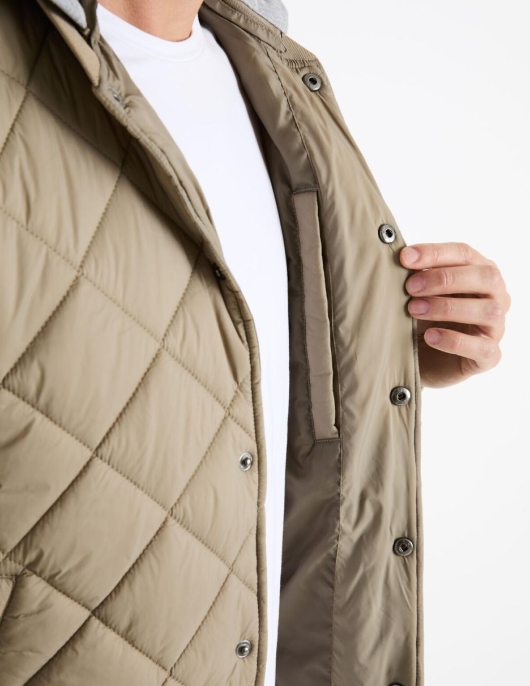 Homme Bomber à  Capuche – Beige | Celio Blousons