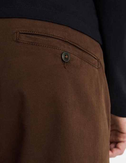 Homme Pantalon Chino Straight – Chocolat | Celio Pantalons