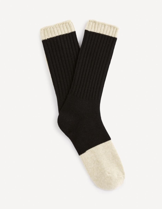 Homme Chaussettes Hautes – Noir | Celio Chaussettes