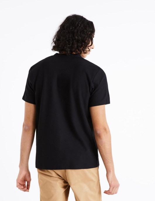 Homme Polo Piqué 100% Coton – Noir | Celio Polos