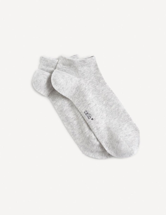 Homme Chaussettes Basses Coton – Gris Chiné | Celio Chaussettes