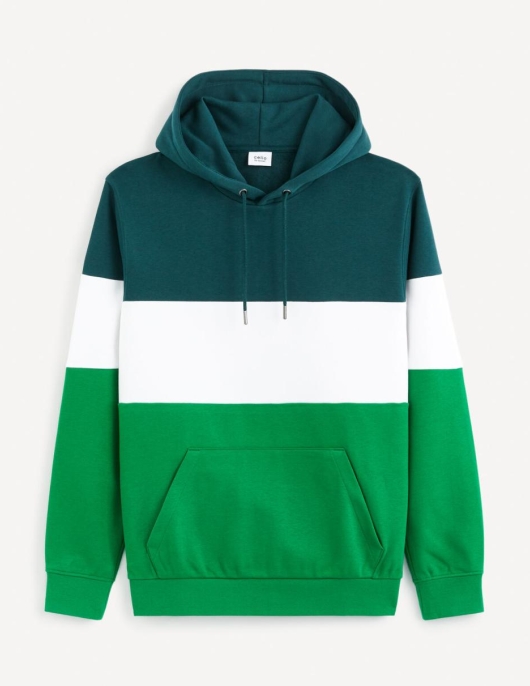 Homme Sweat à Capuche – Vert | Celio Sweats