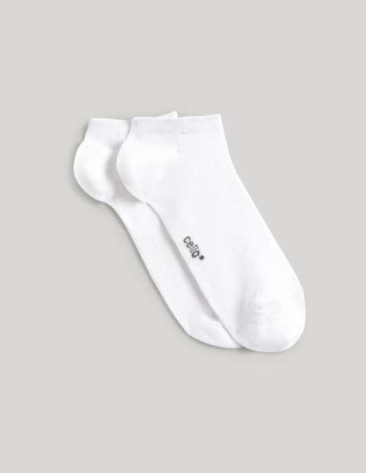 Homme Chaussettes Basses Coton – Blanc | Celio Chaussettes