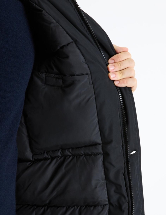 Homme Parka Grand Froid à  Capuche – Noir | Celio Parkas