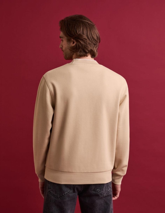 Homme Cardigan Coton Mélangé – Beige | Celio Sweats