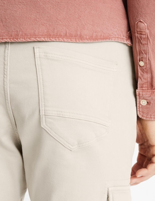 Homme Pantalon Cargo Slim – Beige | Celio Pantalons