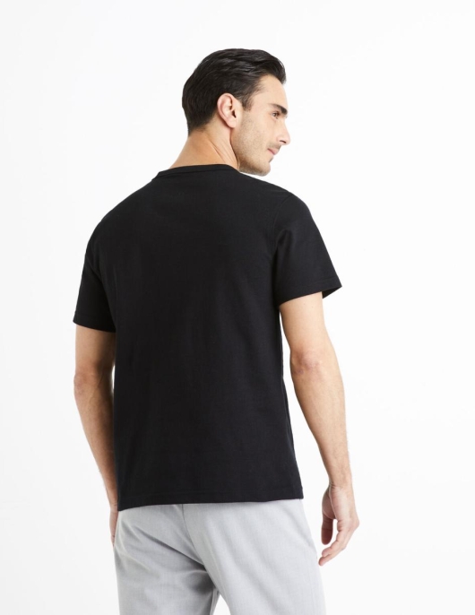 Homme T-shirt Boxy 100% Coton – Noir | Celio T-shirts