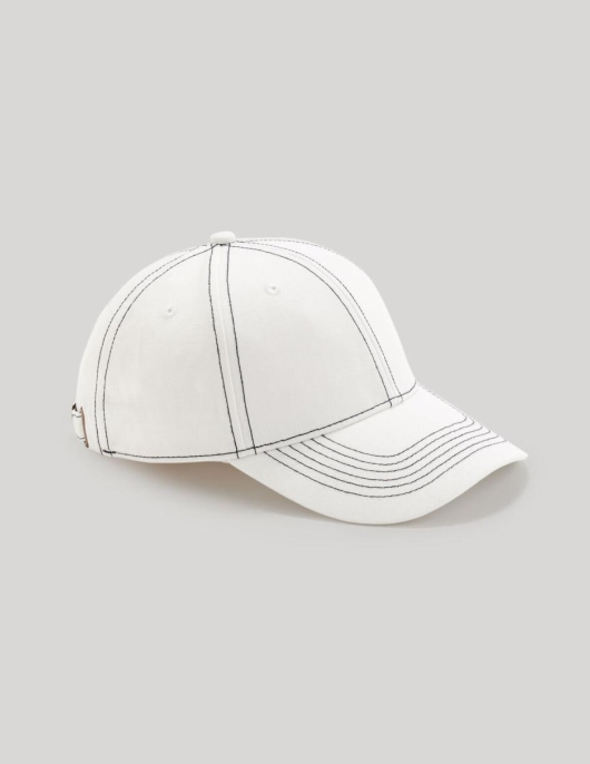 Homme Casquette 100% Coton – Blanc | Celio Bonnets