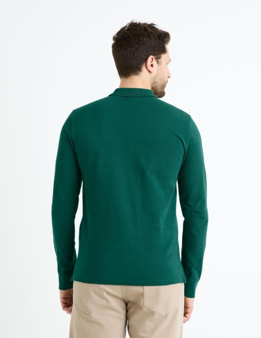 Homme Polo Straight Piqué 100% Coton – Vert | Celio Polos