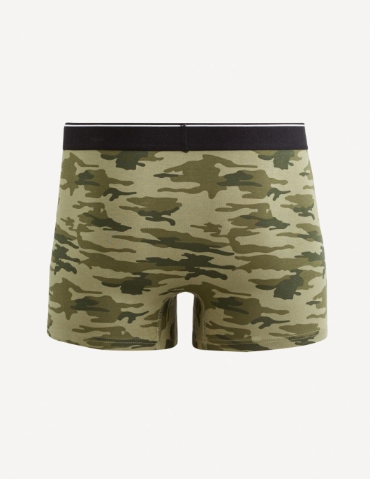 Homme Boxer En Coton Stretch – Kaki | Celio Boxers