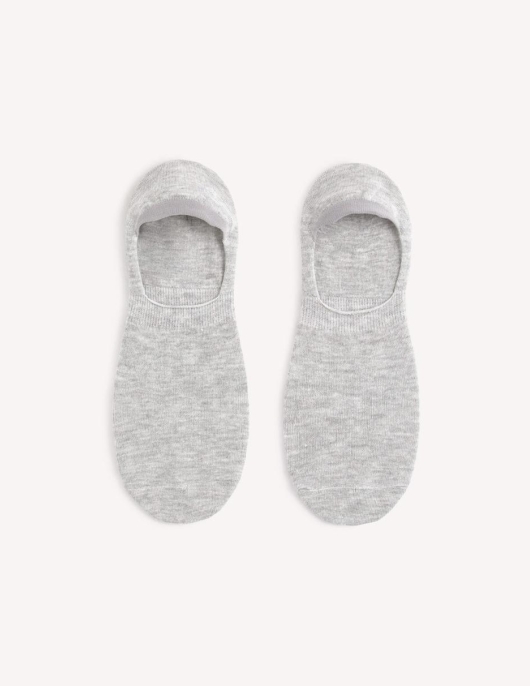 Homme Socquettes Coton – Gris Chiné | Celio Chaussettes