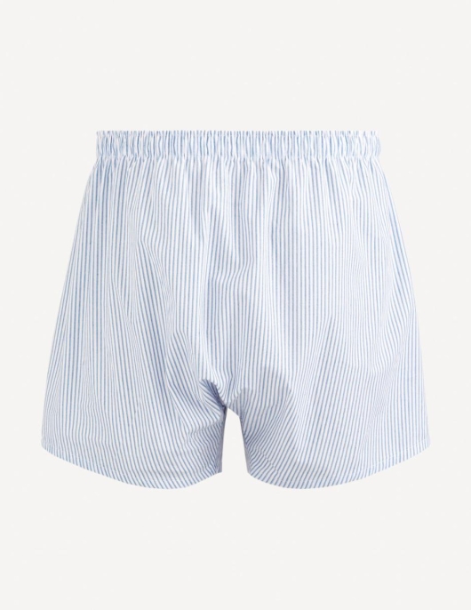 Homme Caleçon 100% Coton – Bleu Clair | Celio Caleçons