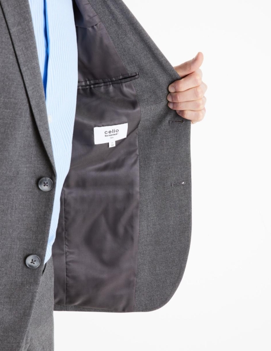 Homme Veste De Costume Amaury Slim – Gris | Celio Costumes