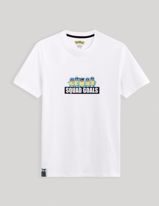 Homme Pokémon Squad Goals – T-shirt Blanc | Celio Pokémon