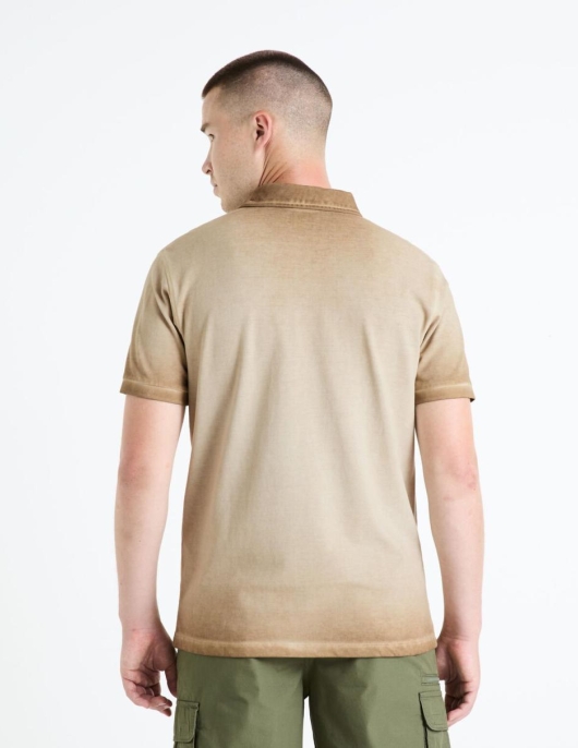 Homme Polo Piqué 100% Coton – Beige Clair | Celio Polos