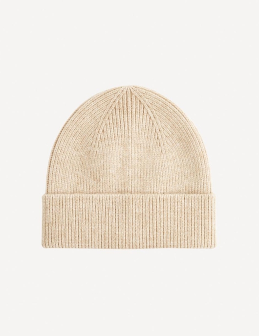 Homme Bonnet En Maille – Beige | Celio Bonnets