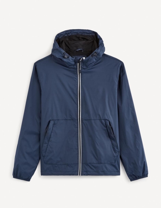 Homme Coupe-vent à Capuche – Marine | Celio Vestes