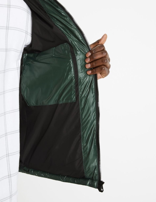 Homme Doudoune Chaude Tissu Brillant – Vert | Celio Doudounes