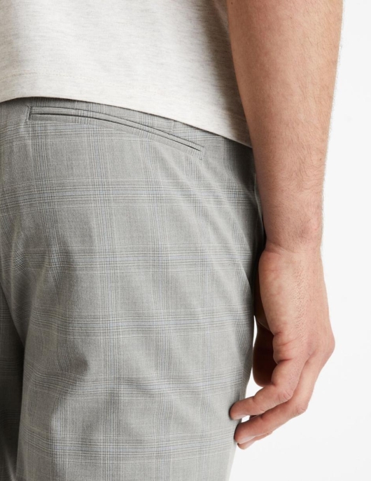 Homme Pantalon à  Carreau – Gris | Celio Pantalons