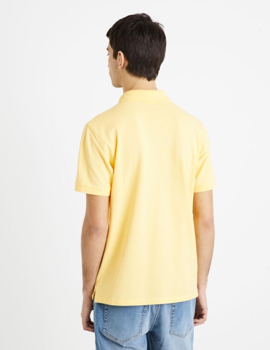 Homme Polo Piqué 100% Coton – Jaune | Celio Polos