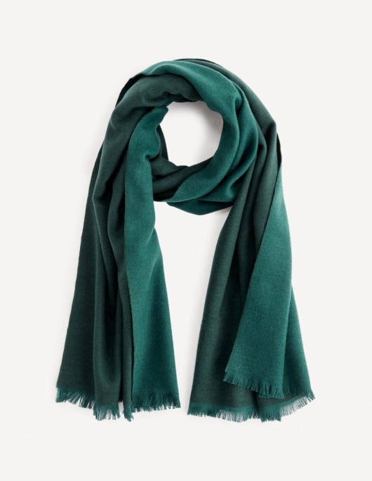 Homme Echarpe Double Face – Vert | Celio Foulards Et écharpes