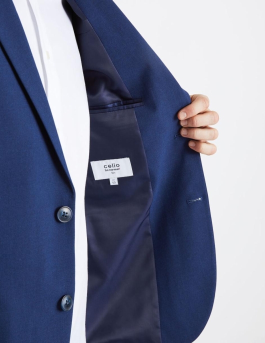 Homme Veste De Costume Amaury Slim – Bleu | Celio Costumes