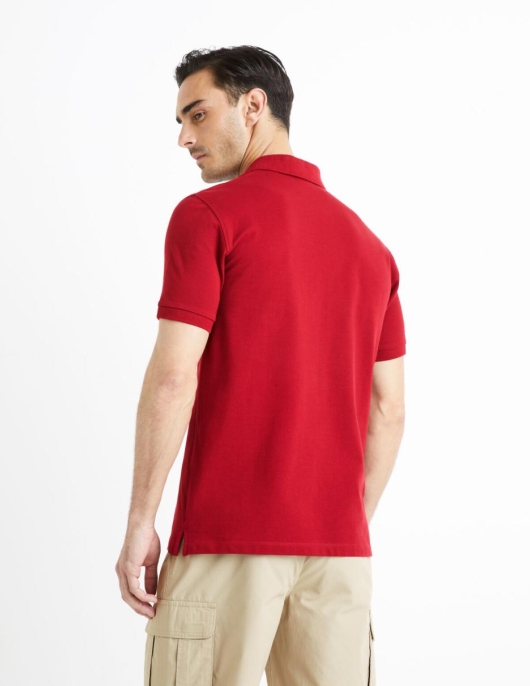 Homme Polo Piqué 100% Coton – Bordeaux | Celio Polos