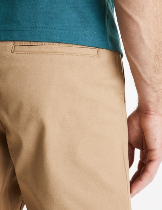 Homme Bermuda Chino Uni Coton Stretch – Beige | Celio Bermudas