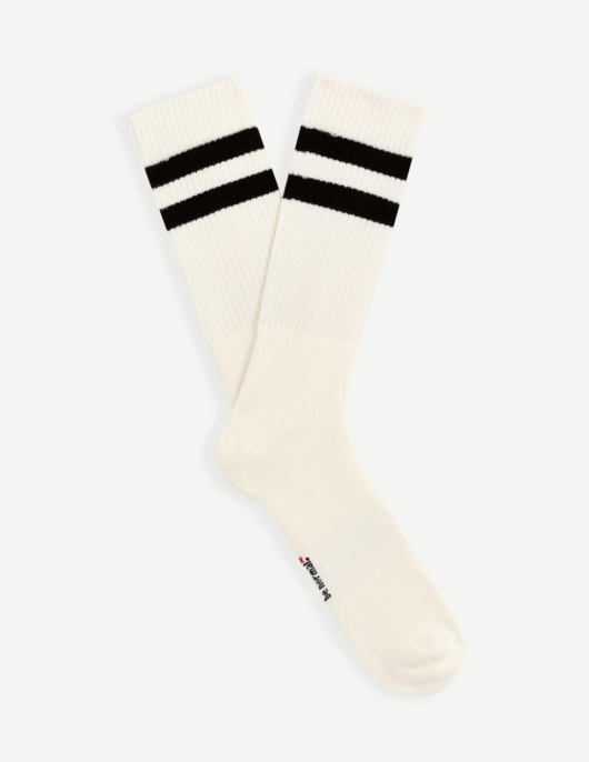 Homme Chaussettes Hautes De Sport Molletonnées – Noir | Celio Chaussettes