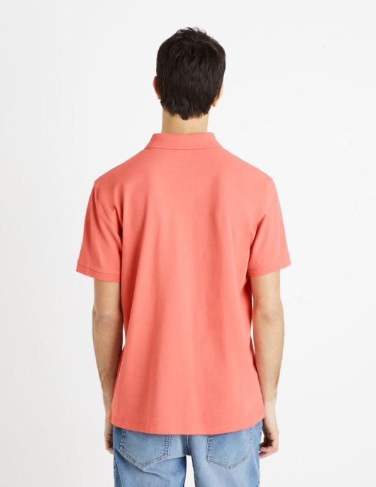 Homme Polo Piqué 100% Coton – Rose | Celio Polos