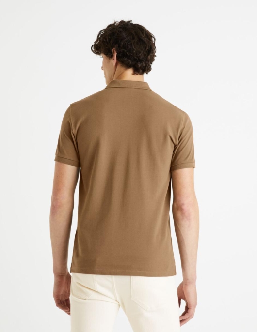 Homme Polo Piqué 100% Coton – Taupe | Celio Polos