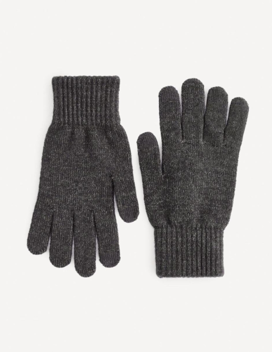 Homme Gants Tactiles – Anthracite | Celio Gants