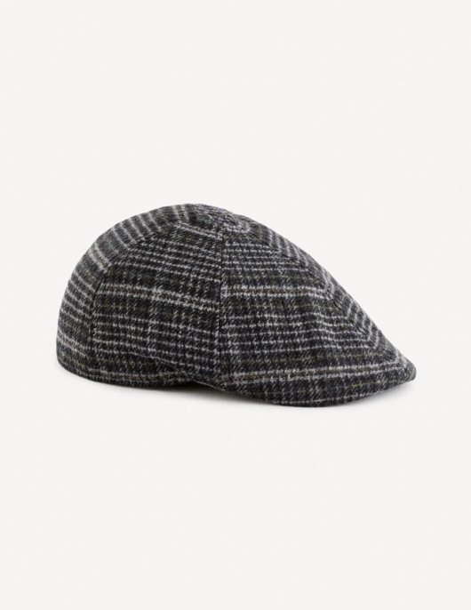 Homme Béretà  Carreaux – Anthracite | Celio Bonnets