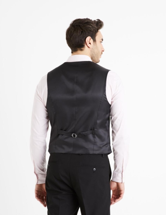 Homme Gilet De Costume Amaury – Noir | Celio Costumes