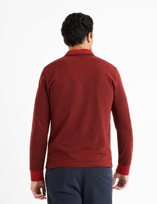 Homme Polo Piqué 100% Coton Rouge | Celio Polos