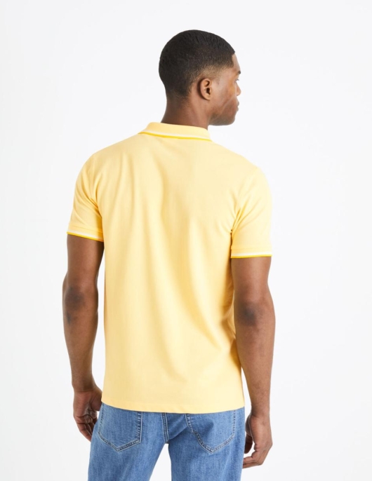 Homme Polo Piqué – Jaune | Celio Polos