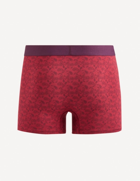 Homme Boxer En Coton Stretch – Bordeaux | Celio Boxers