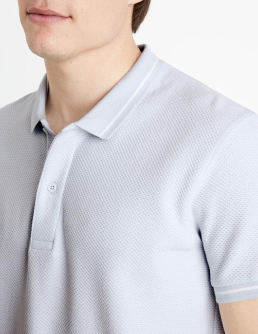 Homme Polo – Bleu Gris | Celio Polos