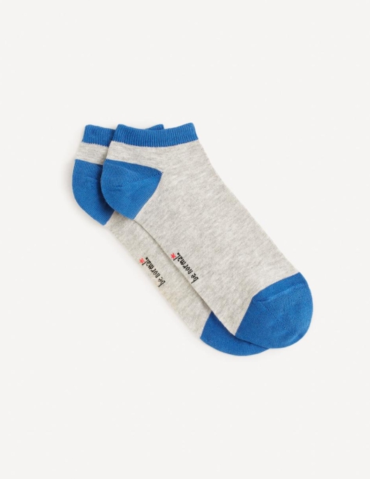 Homme Chaussettes Basses Coton – Gris Chine | Celio Chaussettes