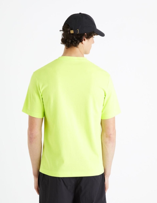 Homme T-shirt Col Rond – Vert | Celio T-shirts